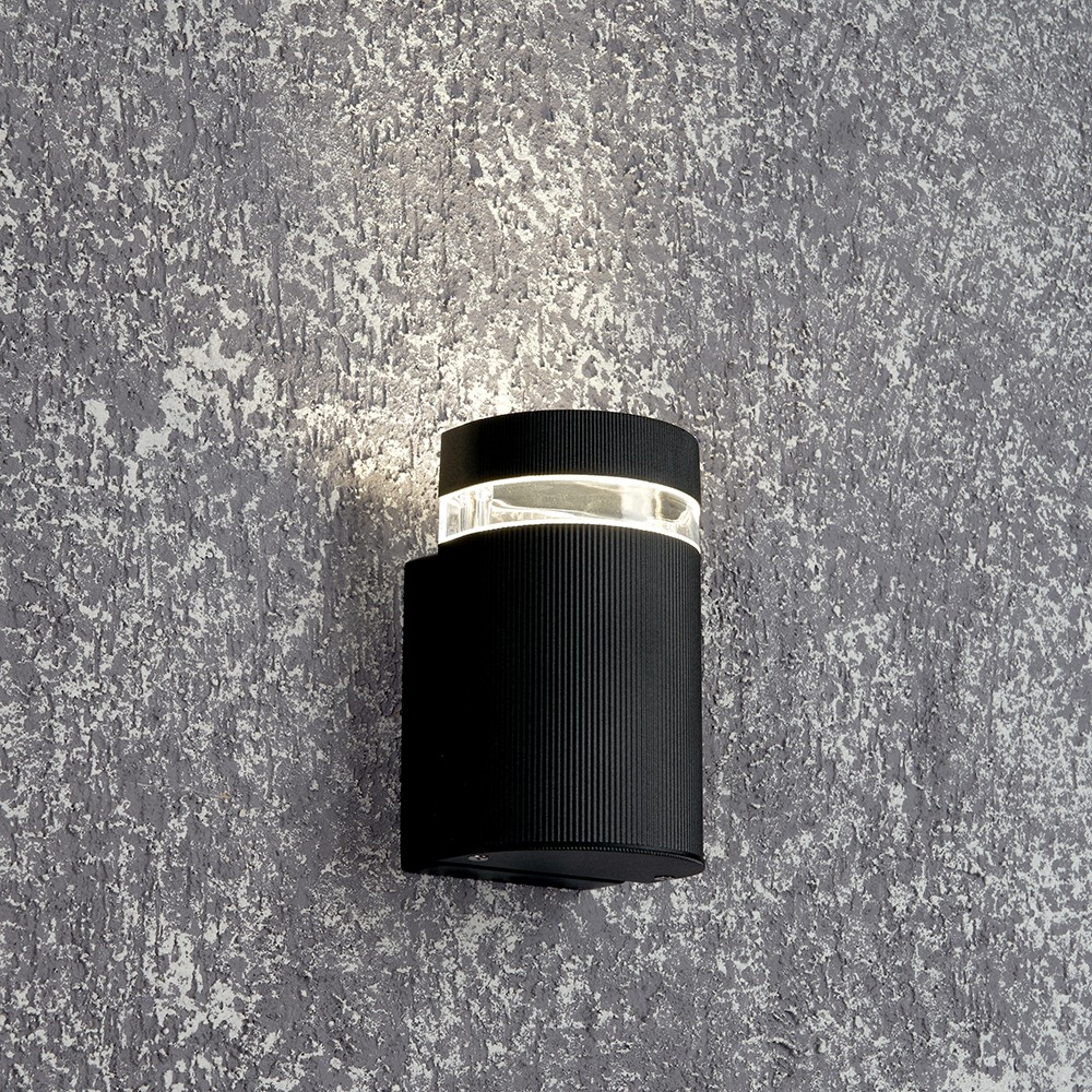 Уличные настенные светильники Светильник садово-парковый Feron DH1701 на стену вверх  GU10 230V черный 48317 