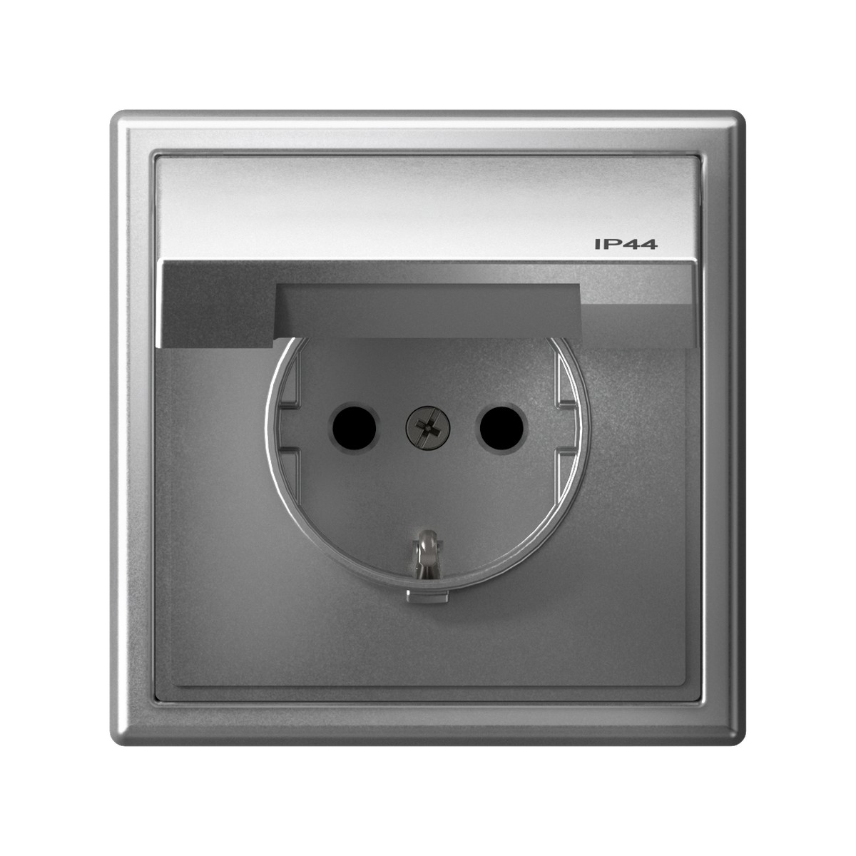 ArtGallery Алюминий Розетка SE ArtGallery Алюминий с заз.со шт.с крышк, 16А, IP44 быстрозажим. клем. GAL440346S