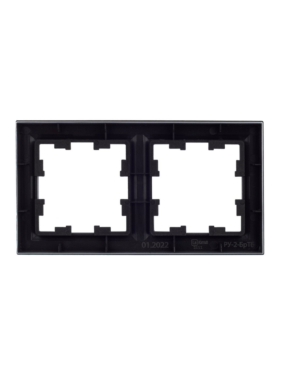 IEK Brite Рамки Рамка IEK BRITE 2-местная РУ-2-БрТБ темная бронза BR-M22-K45