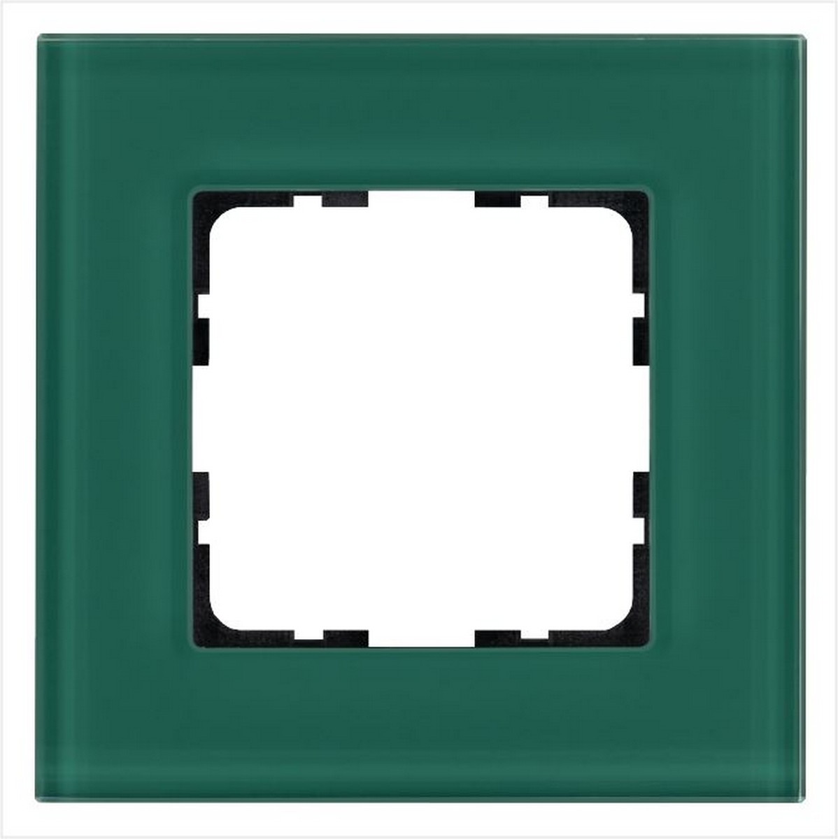 JASMART G - розетки и выключатели Рамка JASMART 1-постовая стекло Лазурный GLASS G1001GJ