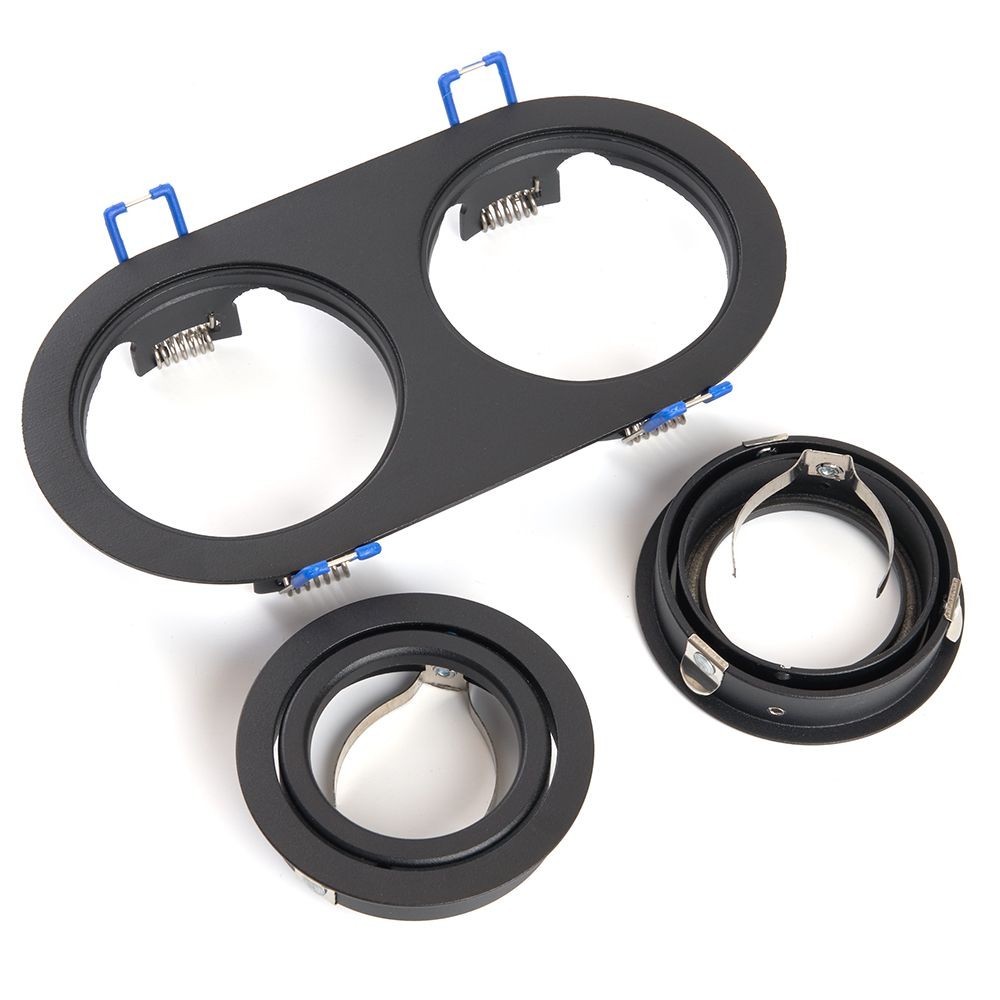 Встраиваемые светодиодные светильники Светильник потолочный встраиваемый Feron DL2812 черный 48459 