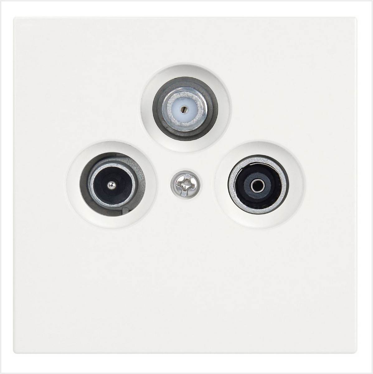 JASMART FD - розетки и выключатели Розетка TV+FM+SAT JASMART FD Φ9.5mm оконечная Сахара 6206SH