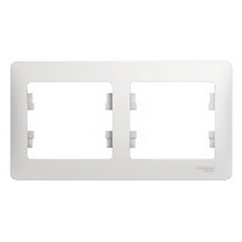 Glossa Белый Рамка Systeme Electric Glossa Белый 2-я, горизонтальная GSL000102