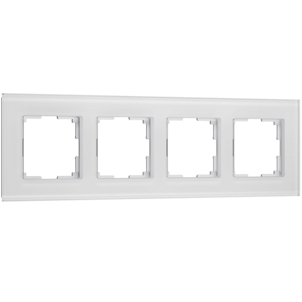Рамки Werkel Senso Рамка Werkel на 4 поста Senso (белый, стекло soft-touch) W00431010