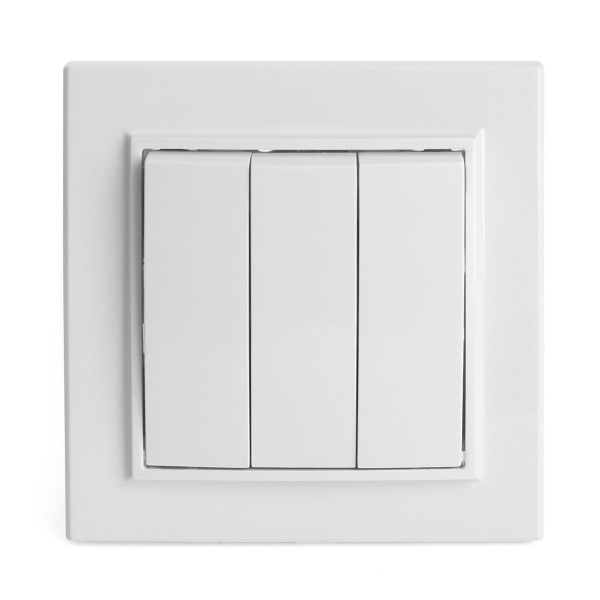 Эрна - Розетки и выключатели Stekker Выключатель 3-клавишный STEKKER PSW10-9007-01 10А Эрна белый с рамкой 39922