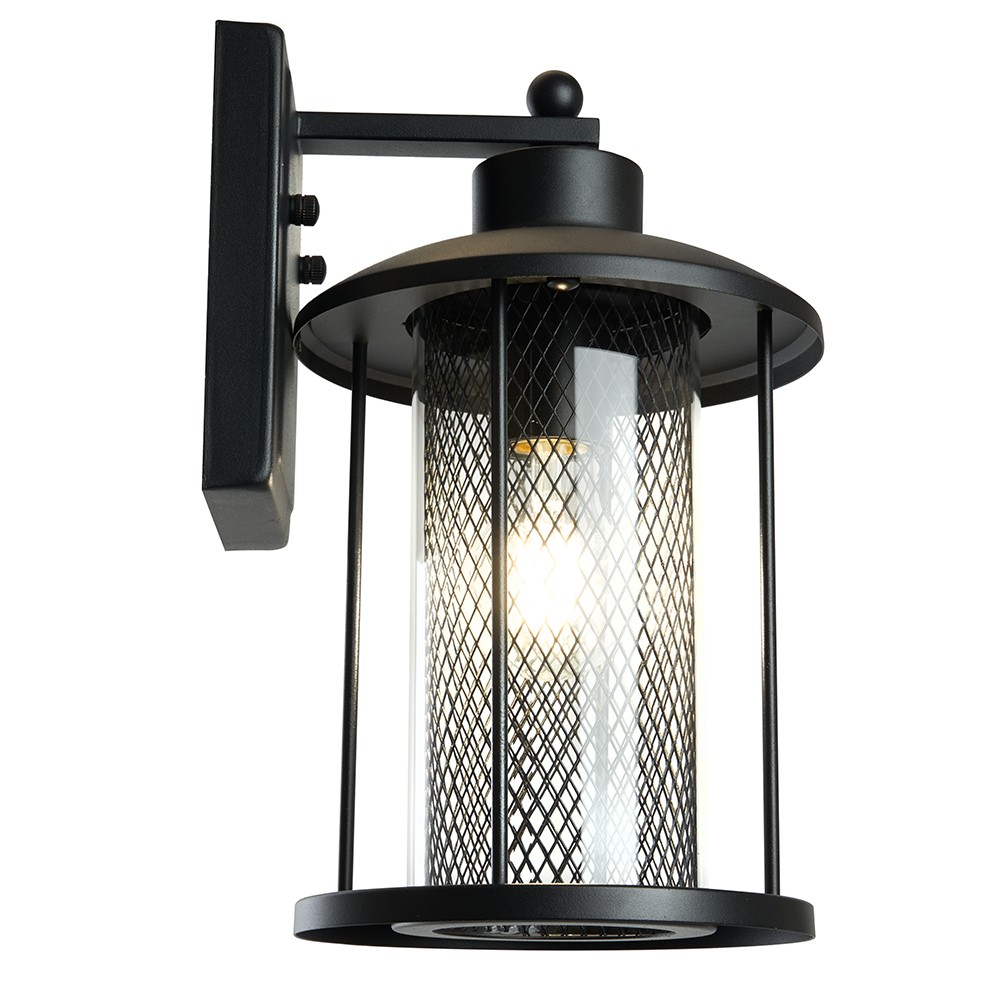 Уличные настенные светильники Светильник садово-парковый Feron PL721 на стену вниз 60W E27 230V черный 48388 