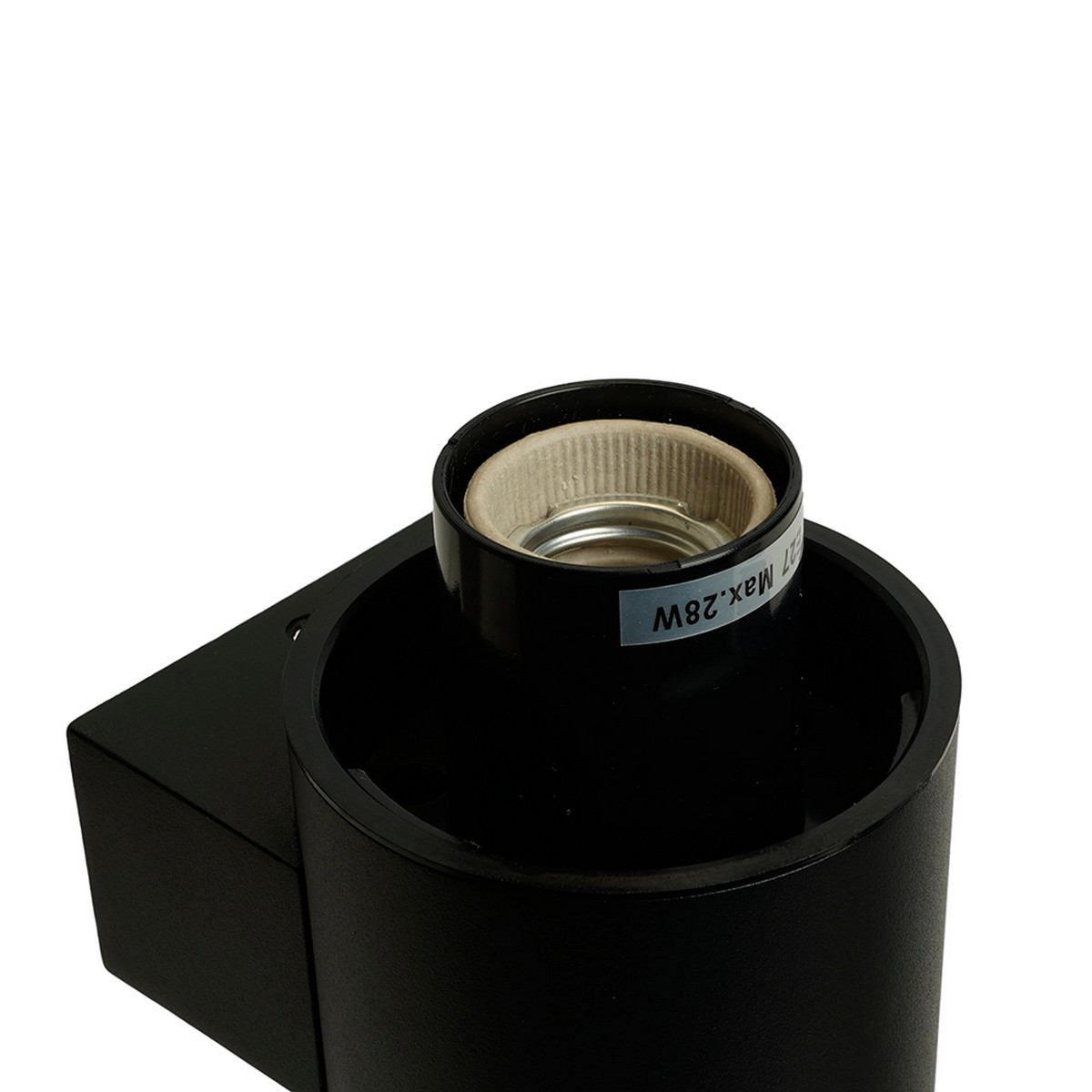 Уличные настенные светильники Светильник садово-парковый Feron DH1802 на стену вверх/вниз E27 черный 51993 