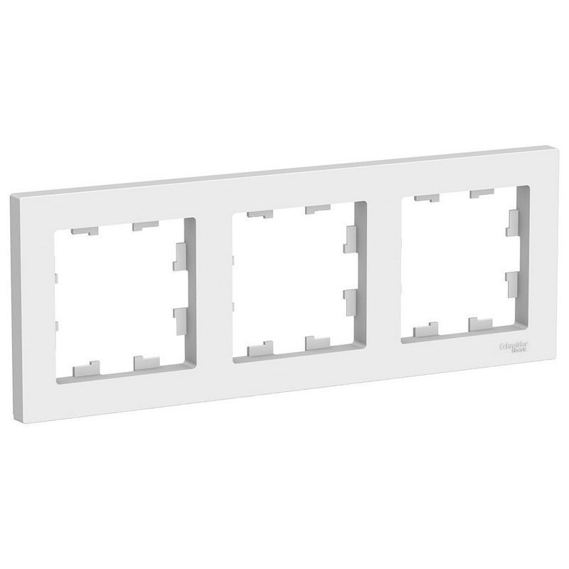 AtlasDesign Белый Рамка Systeme Electric AtlasDesign белый 3-ая, универсальная ATN000103