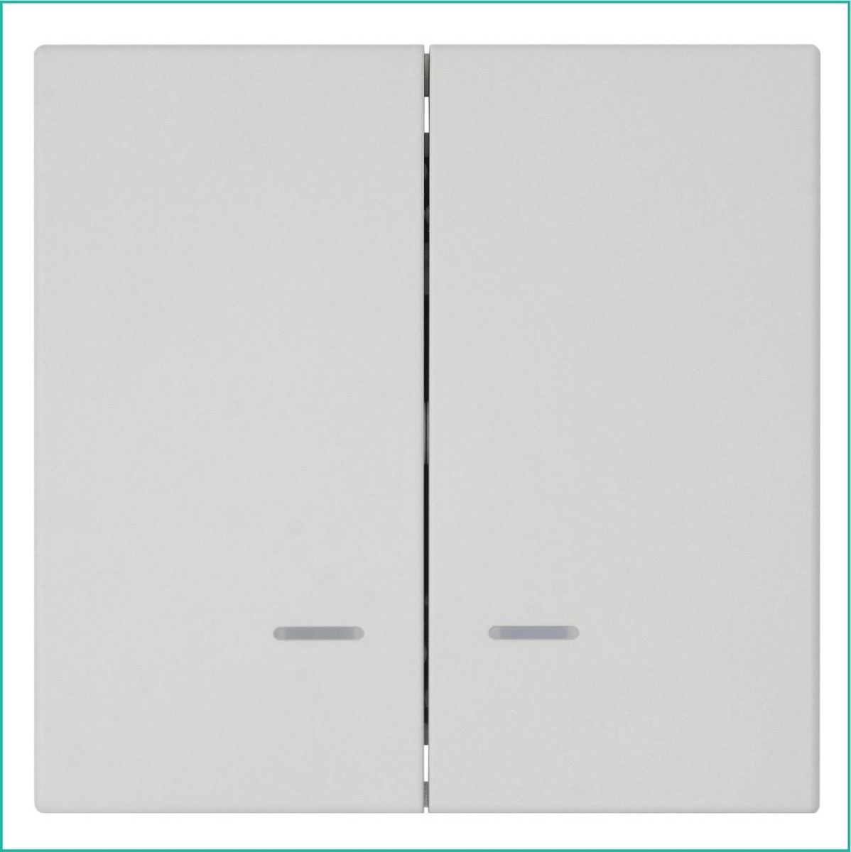 JASMART FD - розетки и выключатели Выключатель двухклавишный JASMART FD со светодиодами матовый Тауп (soft touch) 3023NPTM