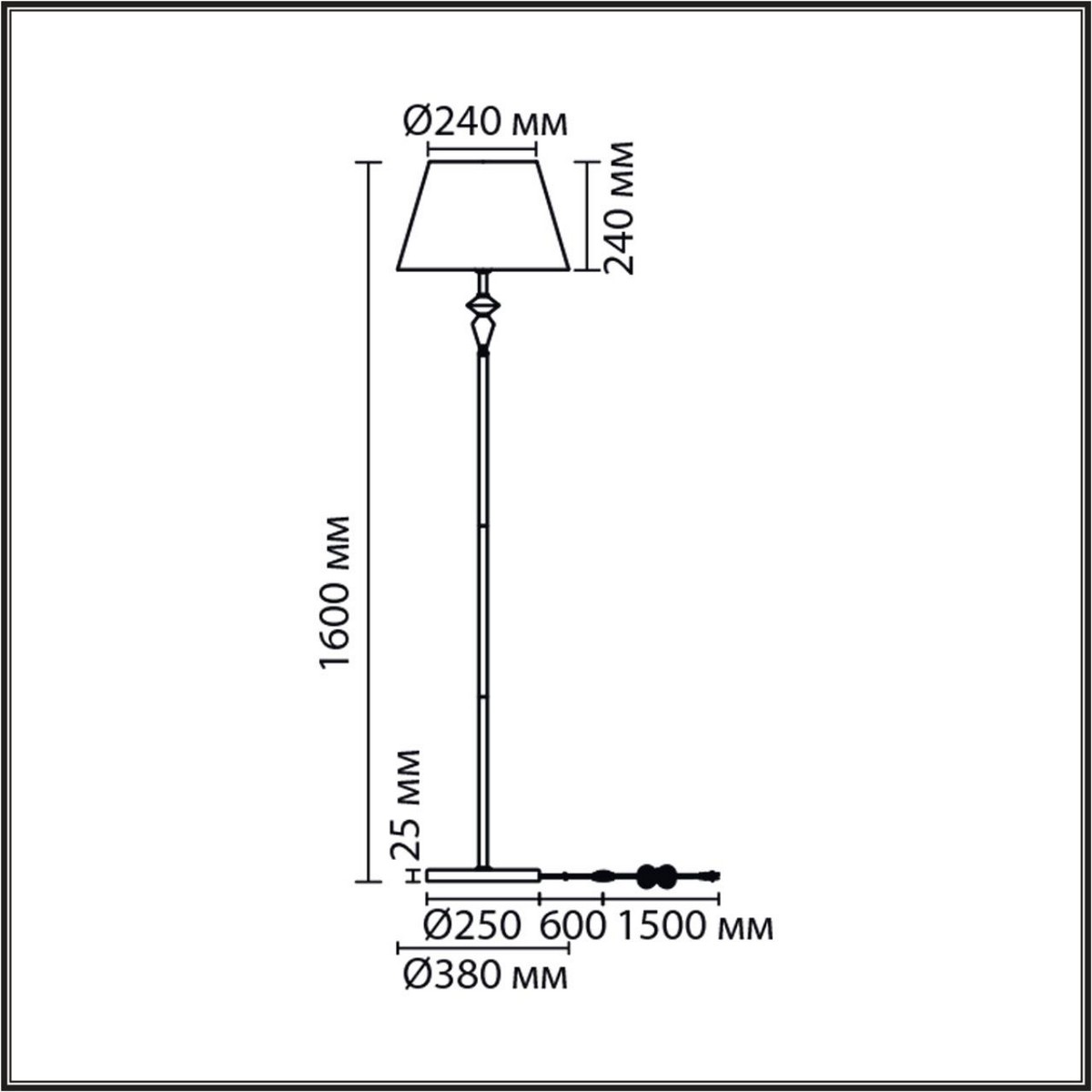 Торшеры Торшер LUMION 8274/1F VERMONT 