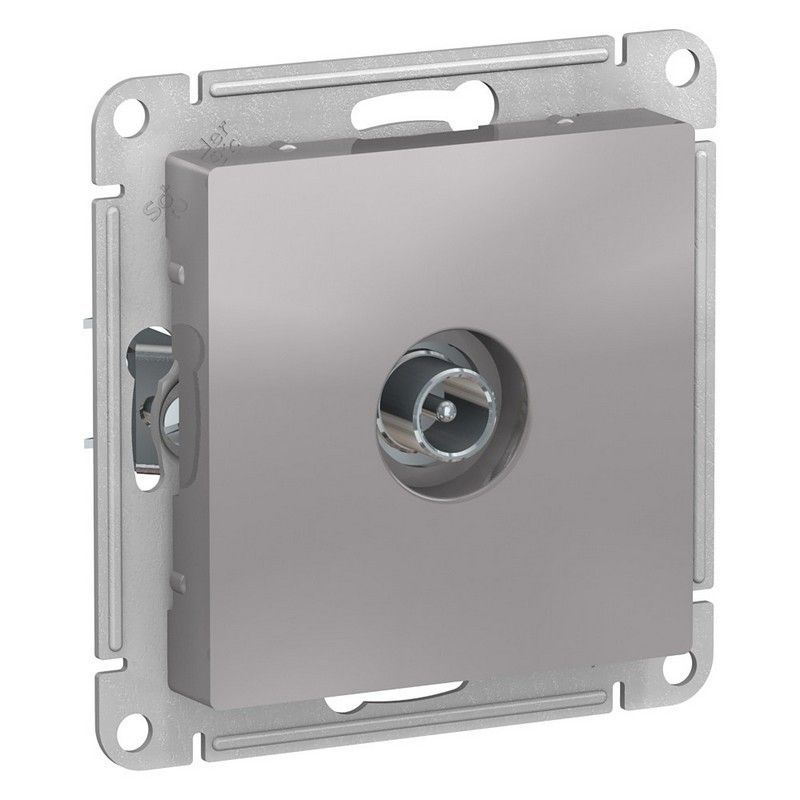 AtlasDesign Алюминий Розетка TV Systeme Electric AtlasDesign Алюминий оконечная 1DB, ATN000391
