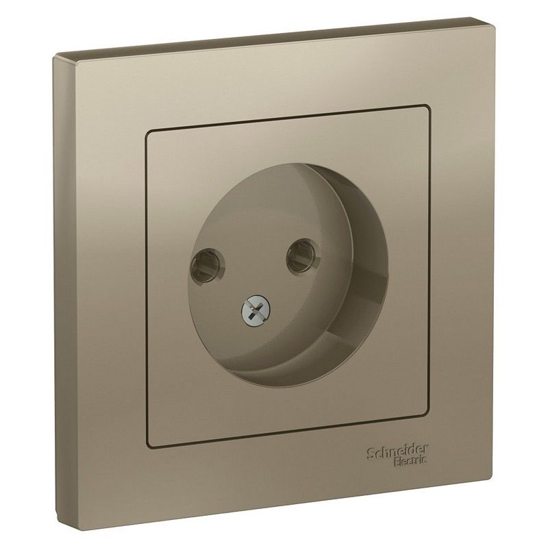 AtlasDesign Шампань Розетка Systeme Electric AtlasDesign Шампань б/з, 16А, в сборе ATN000540