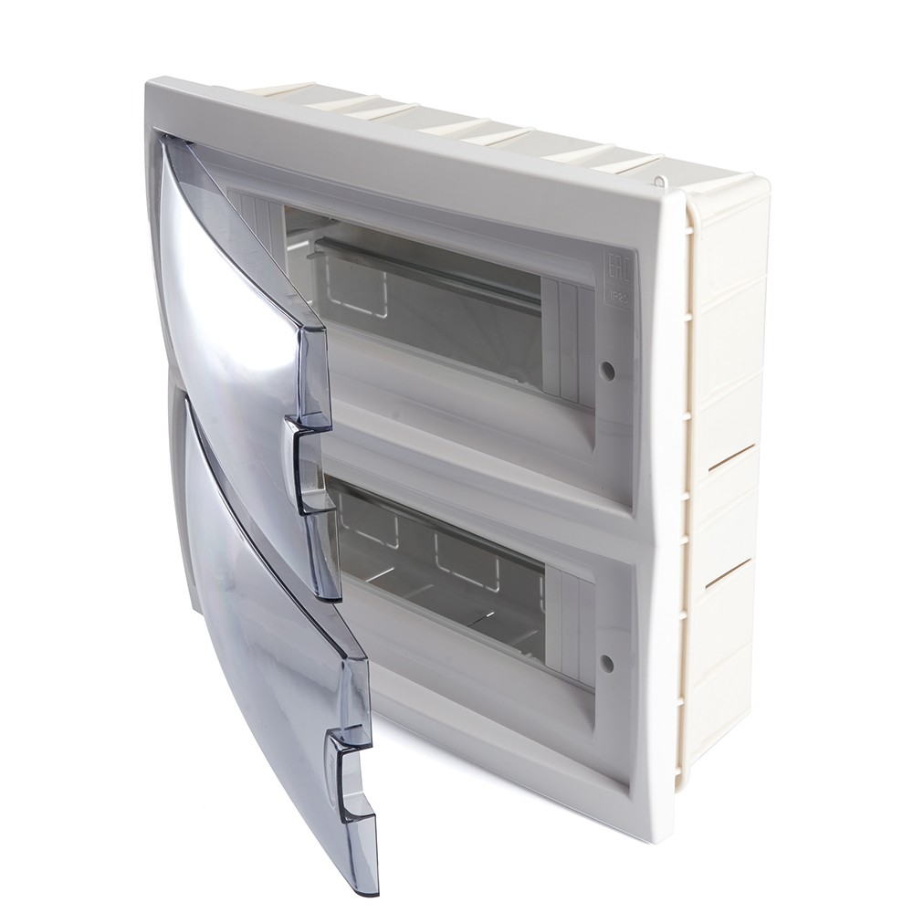 Пластиковые боксы и щиты Stekker Бокс встраиваемый STEKKER EBX50-2/24-20 24 модуля, пластик, серия Standart 39655