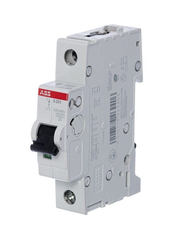 1 полюсные (однополюсные) Автоматический выключатель ABB S201 25A (C) 6kA 2CDS251001R0254 