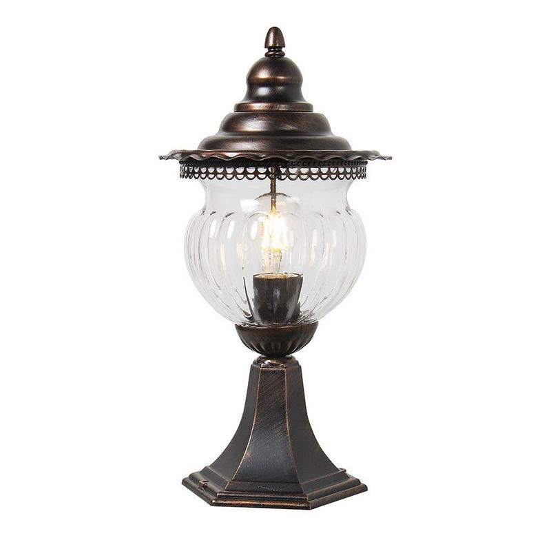 Уличные светильники на постамент Светильник садово-парковый Feron PL594 на постамент 60W 230V E27 коричневый 11622 