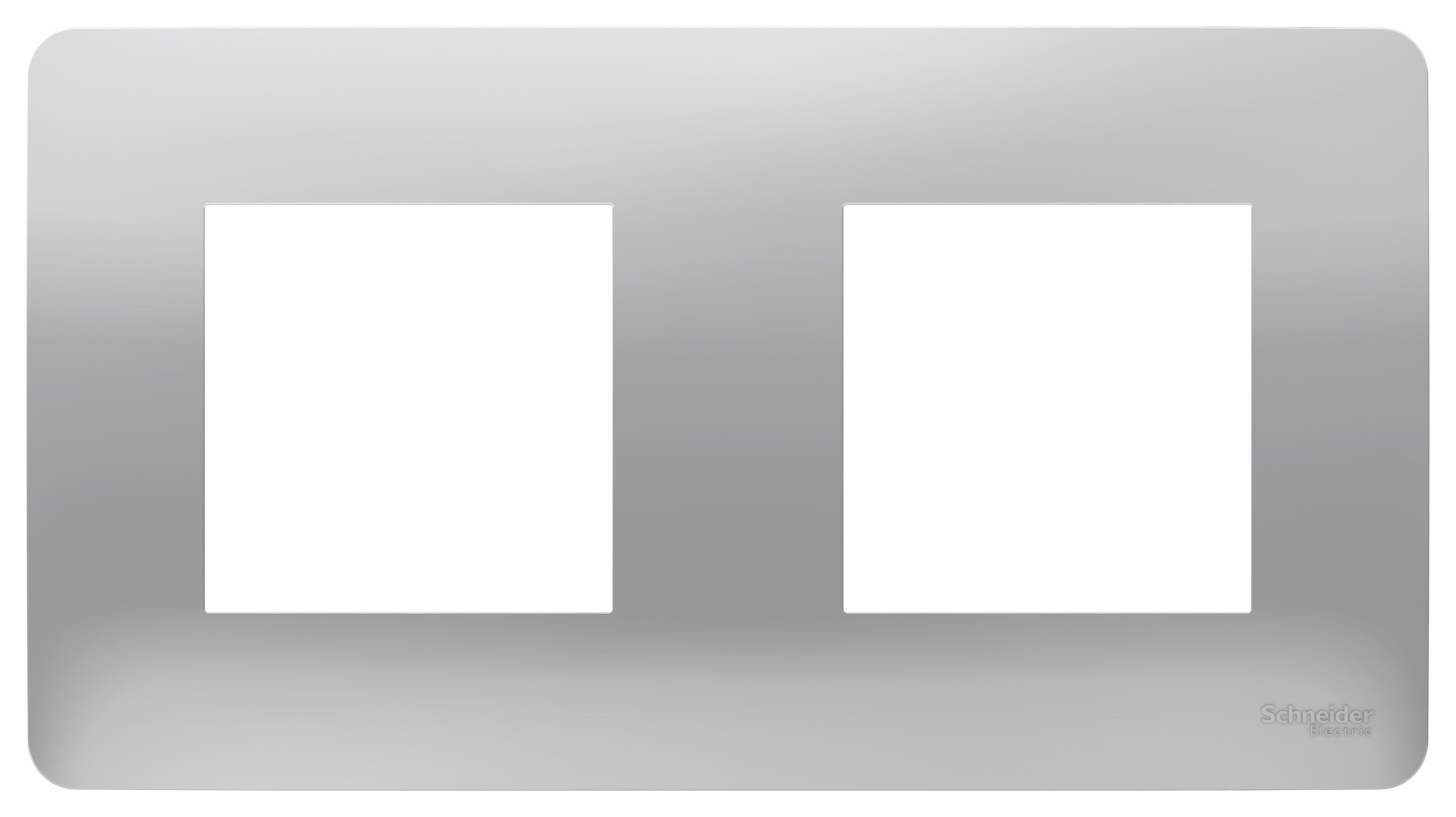 Рамки Unica Studio Алюминий Рамка Unica Studio Алюминий 2-ная NU200430