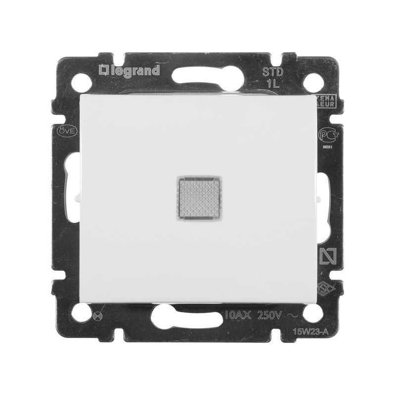 Legrand Valena Classic Белый Выключатель Legrand Valena белый 1-клавишный с подсветкой 774410