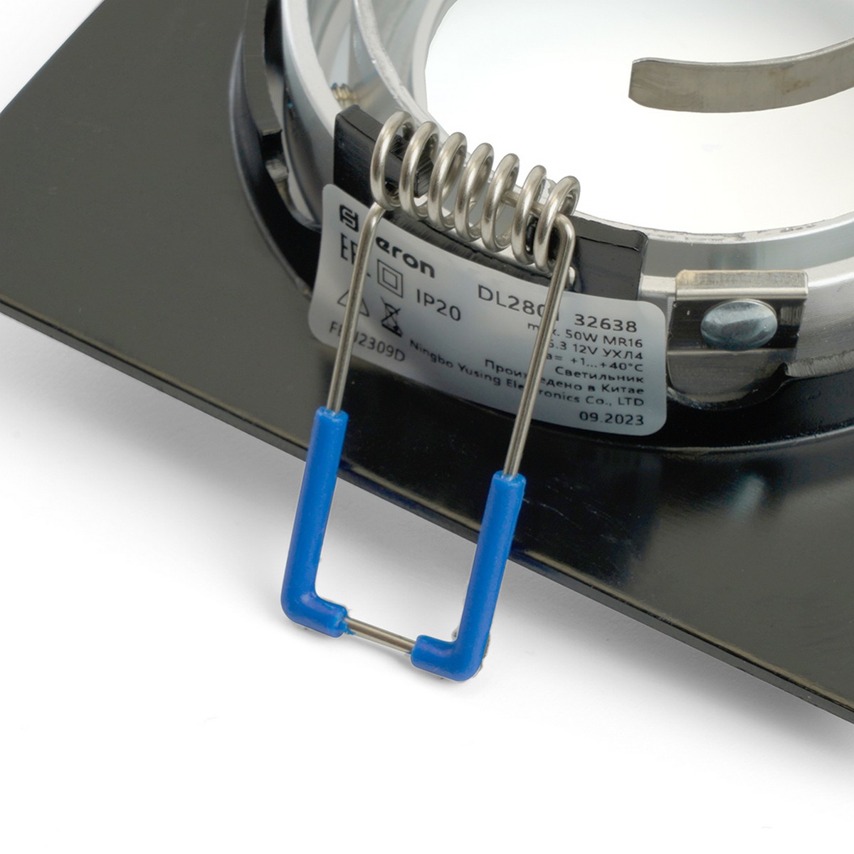 Встраиваемые светодиодные светильники Светильник встраиваемый Feron DL2801 MR16 черный хром 32638 