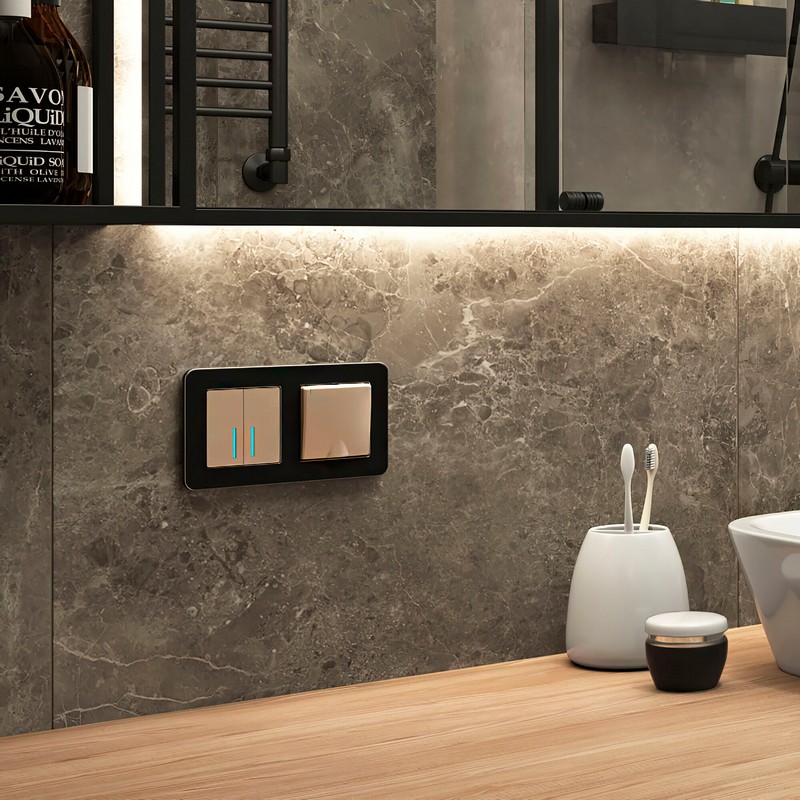 Рамки Werkel Platinum Рамка Werkel на 2 поста Platinum черный алюминий W0022608