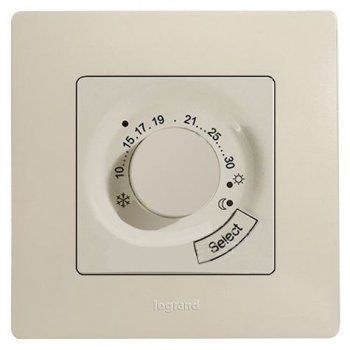 Legrand Etika Слоновая кость Термостат Legrand Etika слоновая кость д/пола 672330