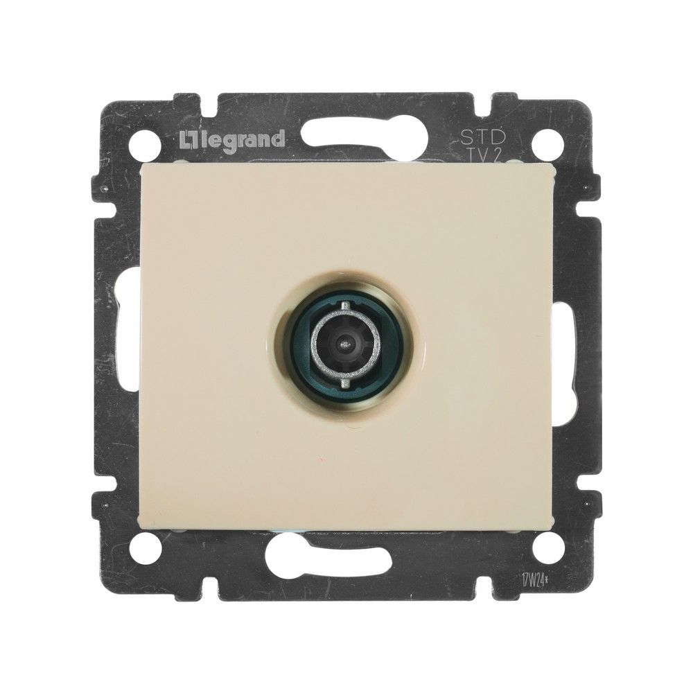 Legrand Valena Classic Кремовый Розетка TV Legrand Valena Крем оконечная 10 дБ 774330