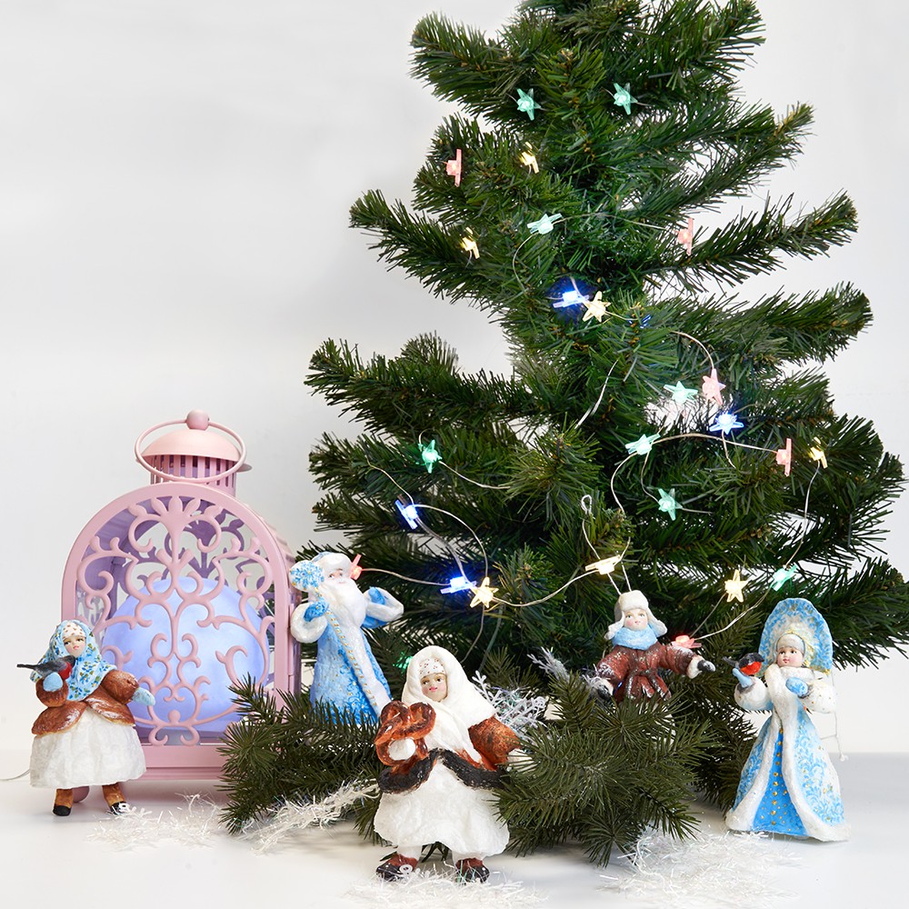 Гирлянда линейная Feron CL571 Звездочки статичная 1.8м USB 2700K 41644