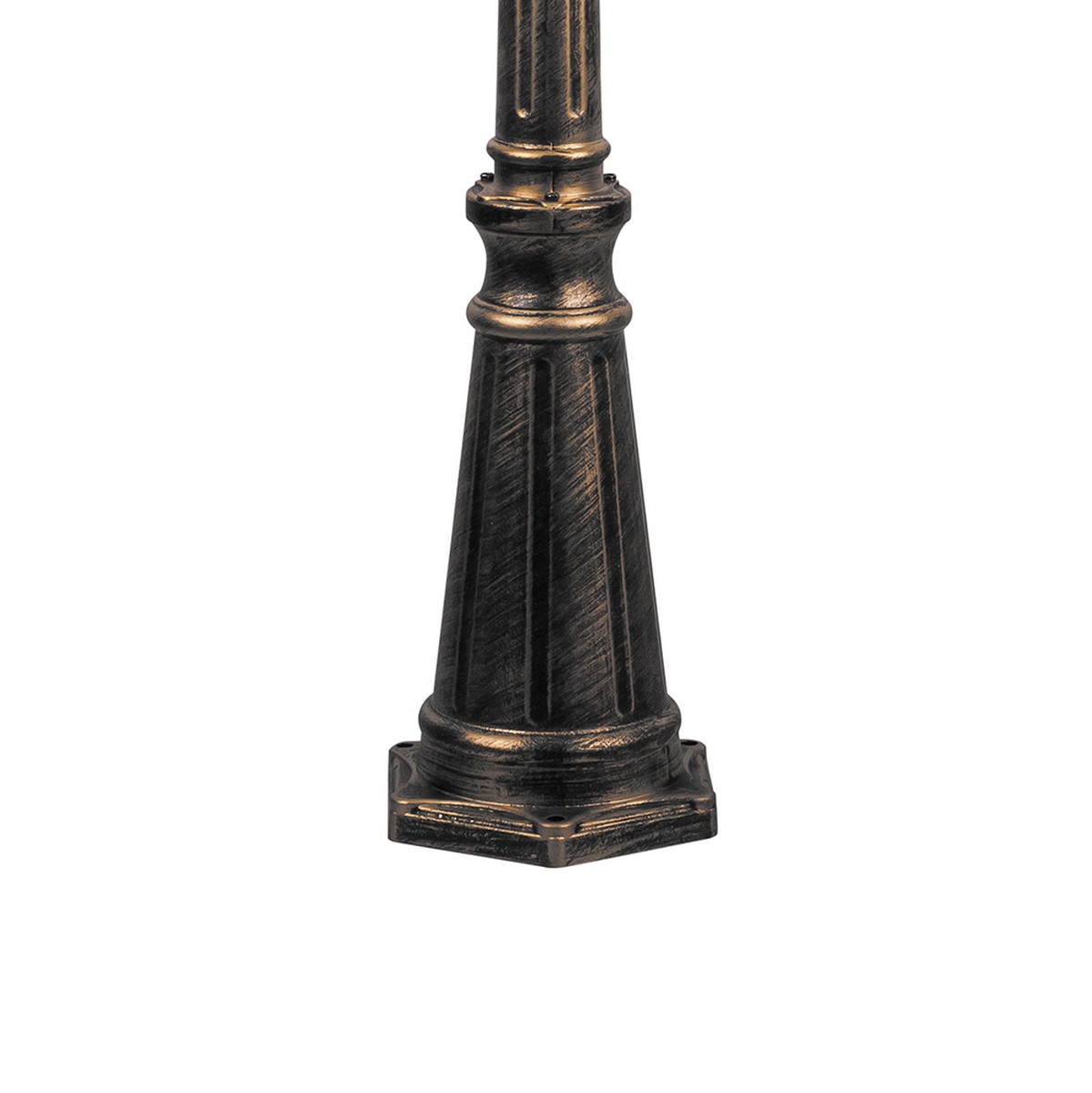 Уличные светильники столб Уличный светильник Feron PL3709 столб круглый 3*60W 230V E27, черное золото 11389 