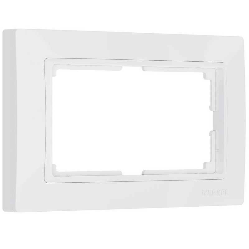 Рамки Werkel Snabb Рамка Werkel Snabb для двойной розетки (белый basic) W0082001