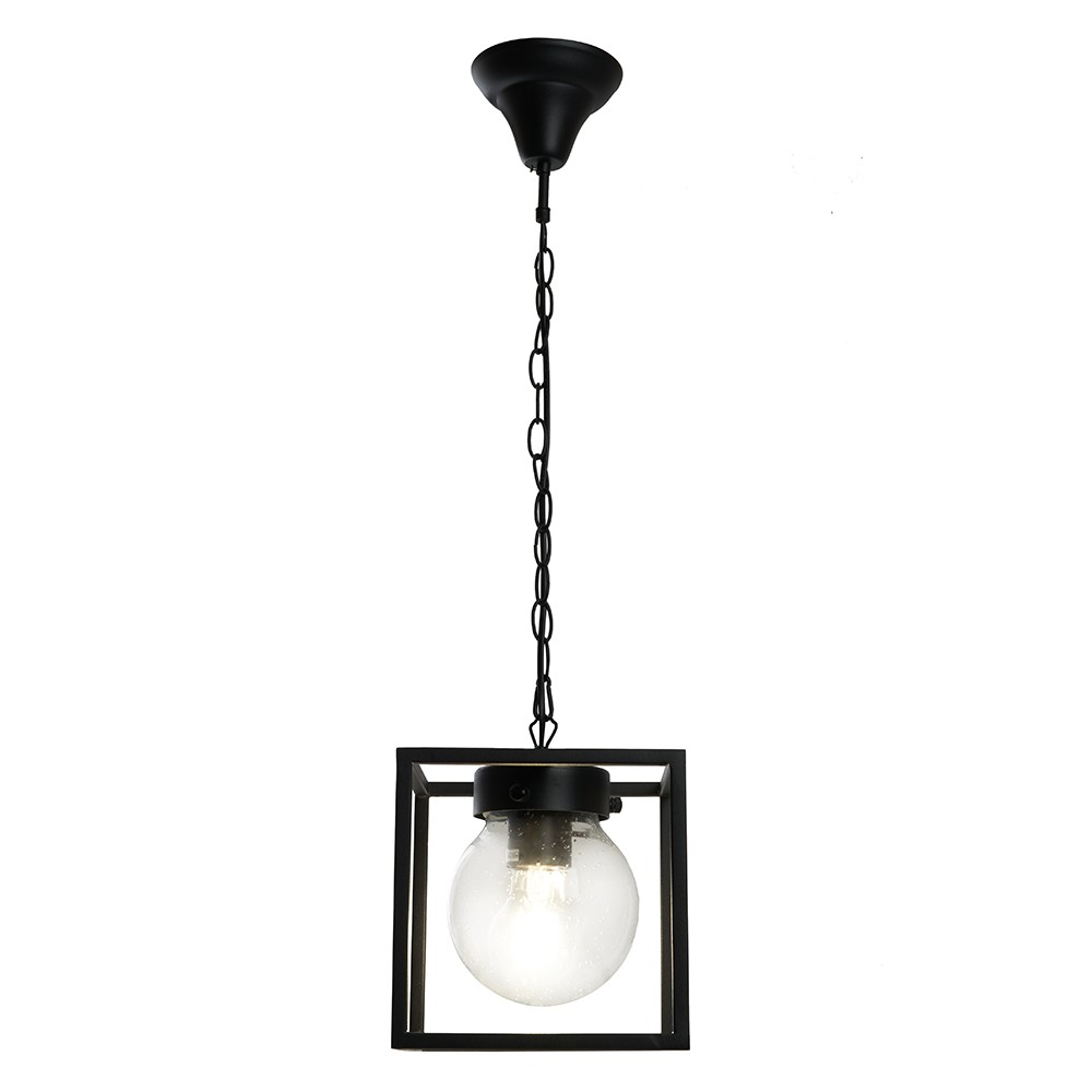 Уличные светильники на цепочке Светильник садово-парковый Feron PL715 на цепочке 60W E27 230V черный 48386 