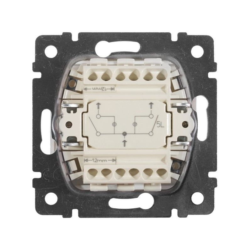 Legrand Valena Classic Алюминий Выключатель Legrand Valena Алюминий 2-х клавишный с подсветкой 770128