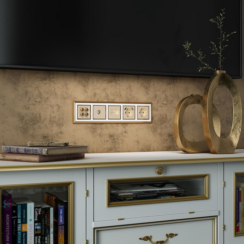 Werkel Шампань механизмы Акустическая розетка Werkel (шампань) W1185011