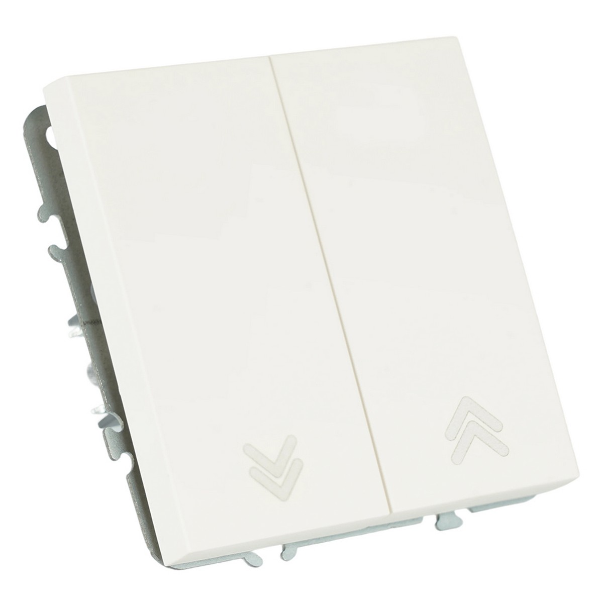 Эмили - Розетки и выключатели Stekker Выключатель 2-кл самовозвратный STEKKER Эмили RSW10-5113-01 белый фарфор soft touch 50325