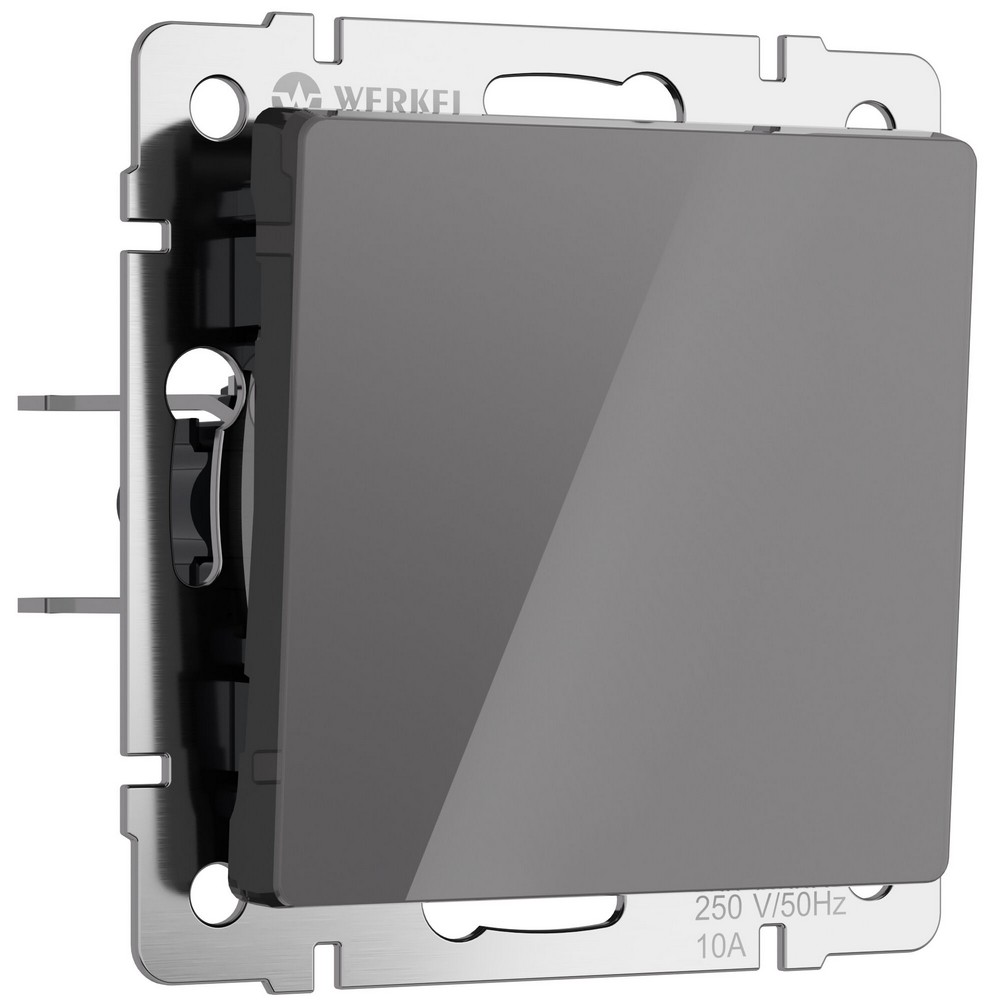 Werkel Графит акрил Выключатель Werkel одноклавишный (графит акрил) W11100440