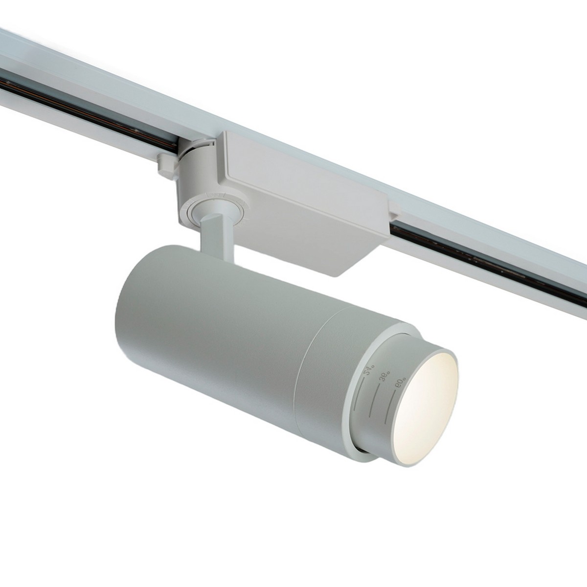 Трековые светодиодные светильники Светодиодный светильник Feron AL137 трековый 20W 4000K белый изменяемый угол освещения 15-60 град 51175 