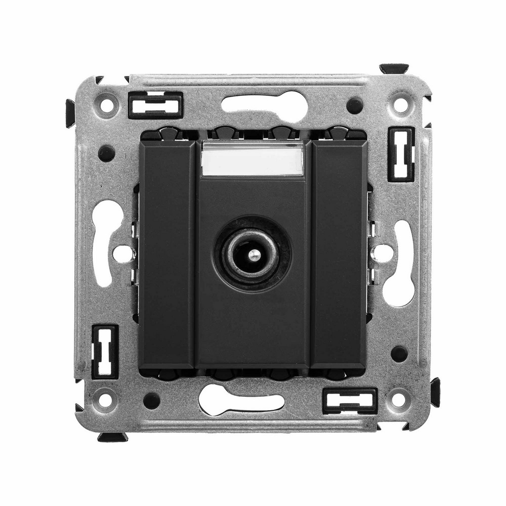 DKC Avanti механизмы Черный матовый Розетка TV DKC Avanti проходная в стену "Черный матовый" 4412513