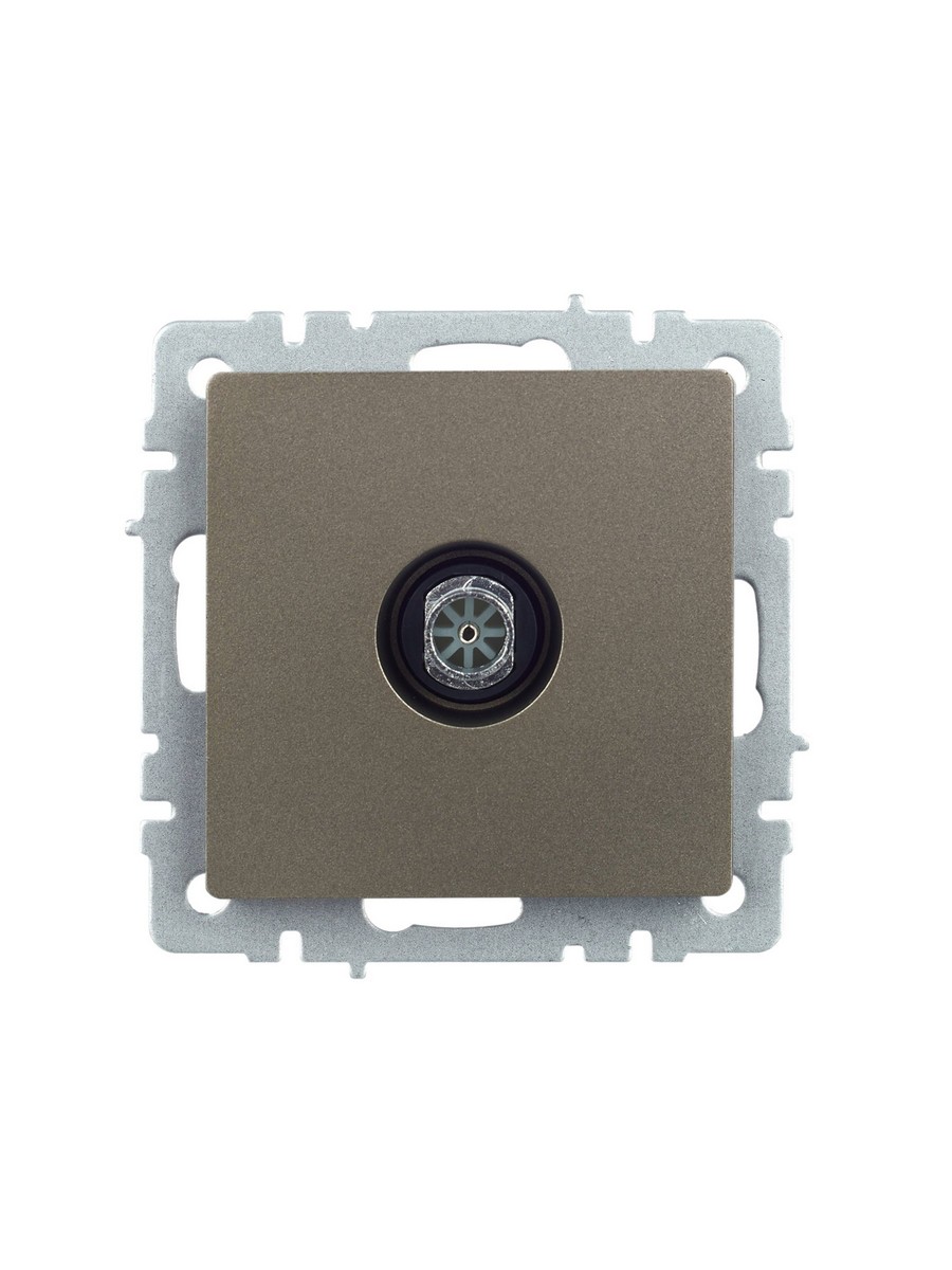 IEK Brite Шампань Розетка IEK BRITE TV оконечная РТВ11-0-БрШ шампань BR-A10-O-K37