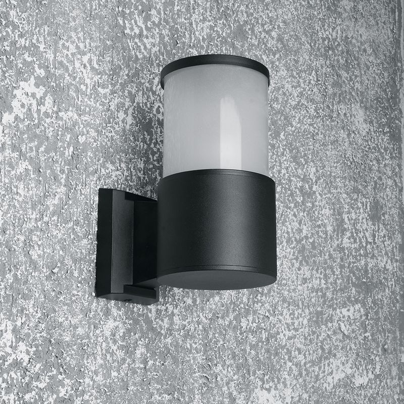 Уличные настенные светильники Светильник садово-парковый Feron DH0904 на стену вверх  E27 230V черный 11656 