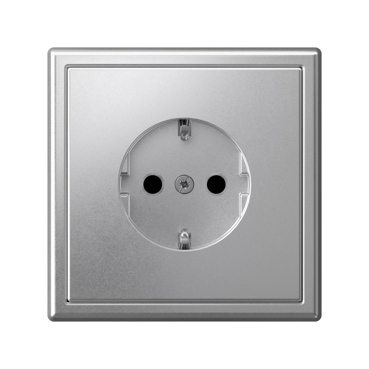 ArtGallery Алюминий Розетка SE ArtGallery Алюминий с заземлением со шторками, 16А быстрозажим. клем. GAL000345S