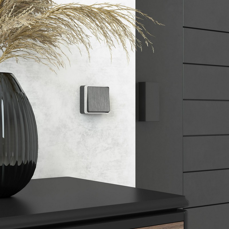 Werkel Gallant графит рифленный Выключатель Werkel одноклавишный проходной Gallant (графит рифленый) W5012004