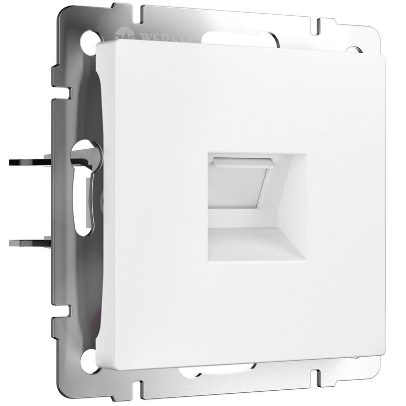 Werkel Белый матовый механизмы Розетка Werkel Ethernet RJ-45 (белый матовый) W1181061