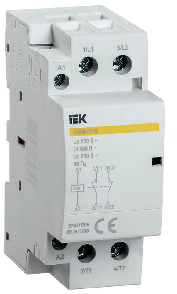 Контакторы Контактор модульный IEK KARAT КМ40-11М AC MKK11-40-11 