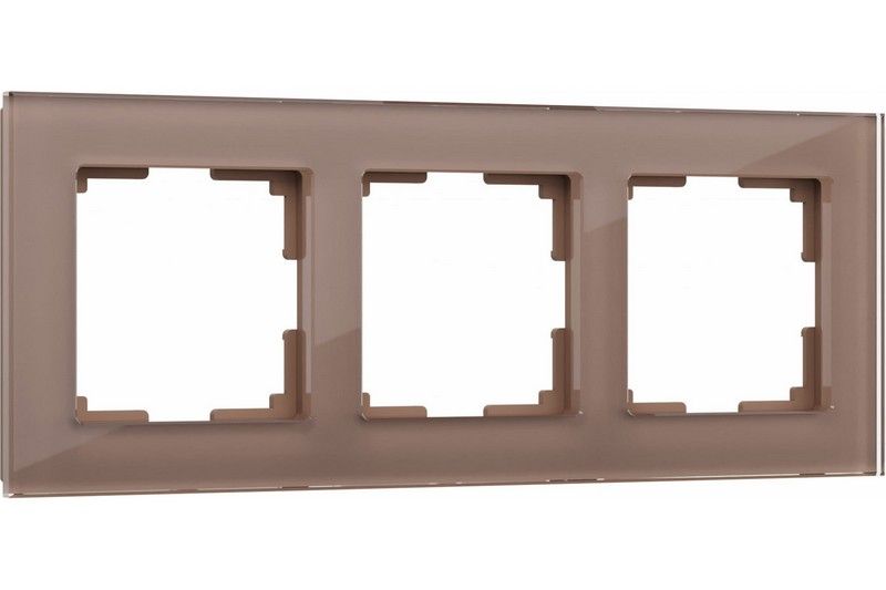 Рамки Werkel Favorit Рамка Werkel Favorit на 3 поста (латте, стекло) W0031142