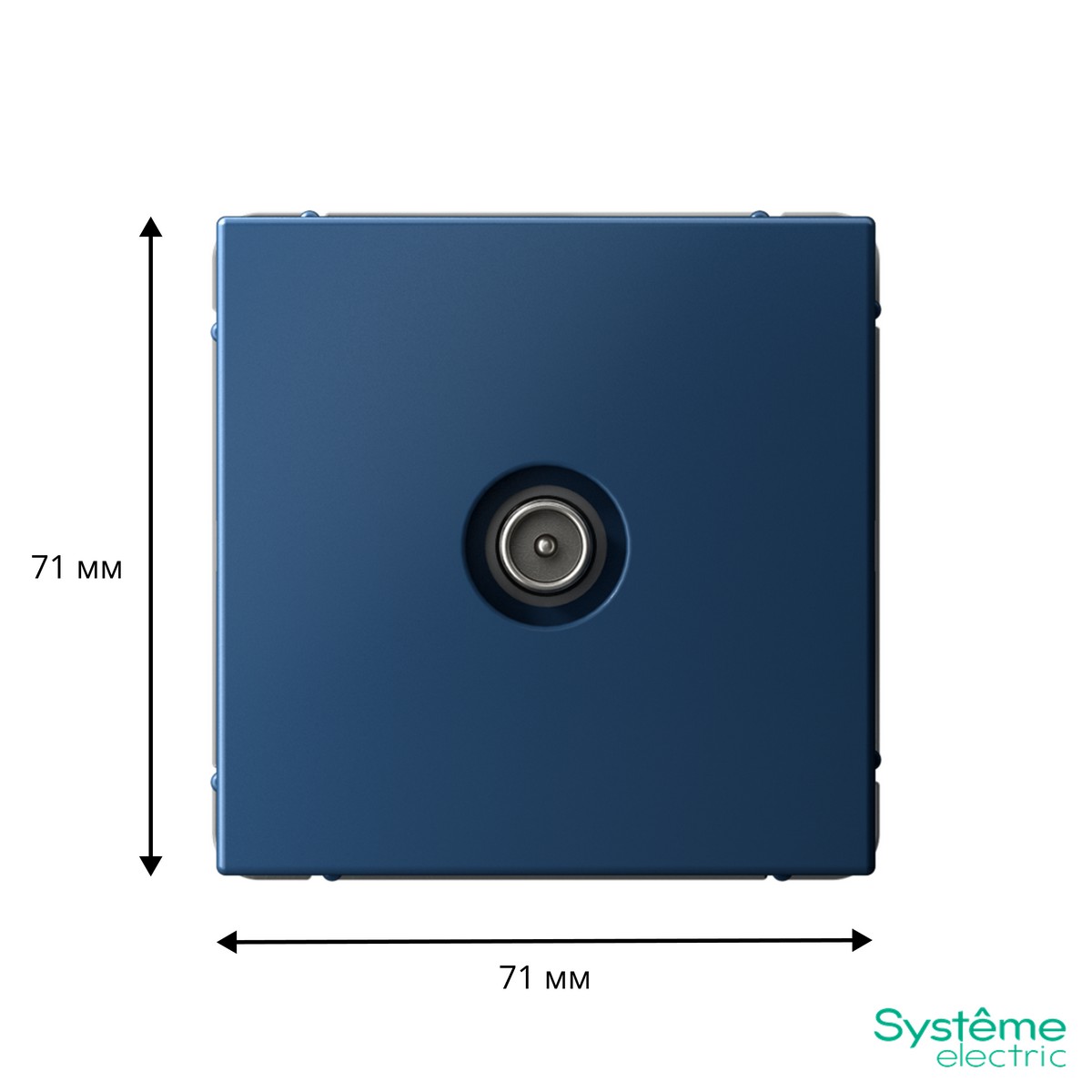 ArtGallery Аквамарин TV Розетка Systeme Electric ArtGallery Аквамарин проходная 4DB GAL001192