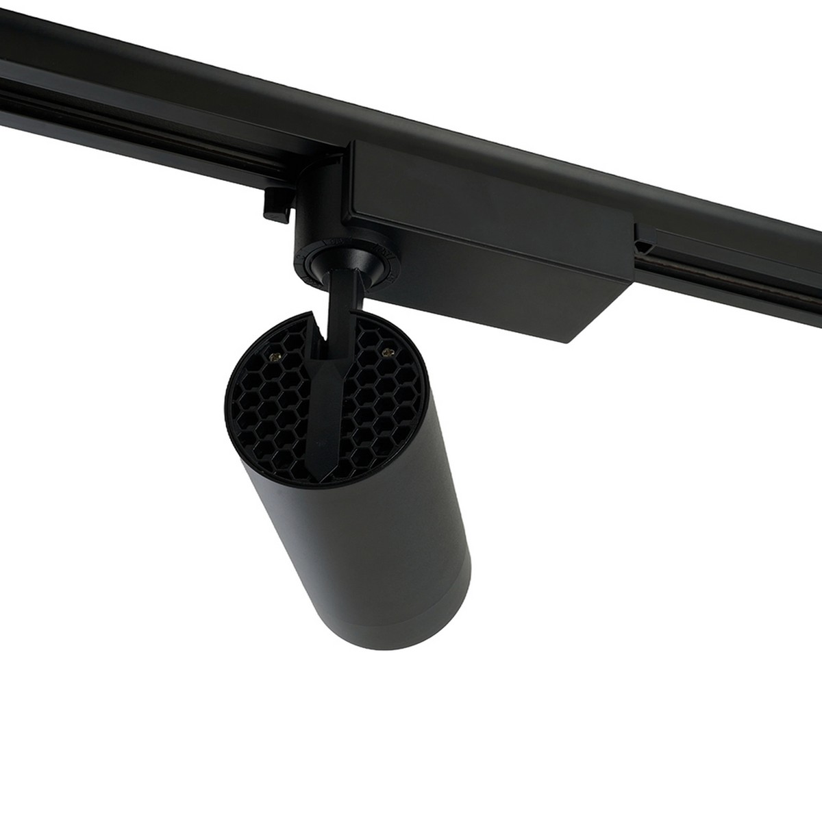 Трековые светодиодные светильники Светодиодный светильник Feron AL137 трековый 20W 4000K черный изменяемый угол освещения 15-60 град 51176 