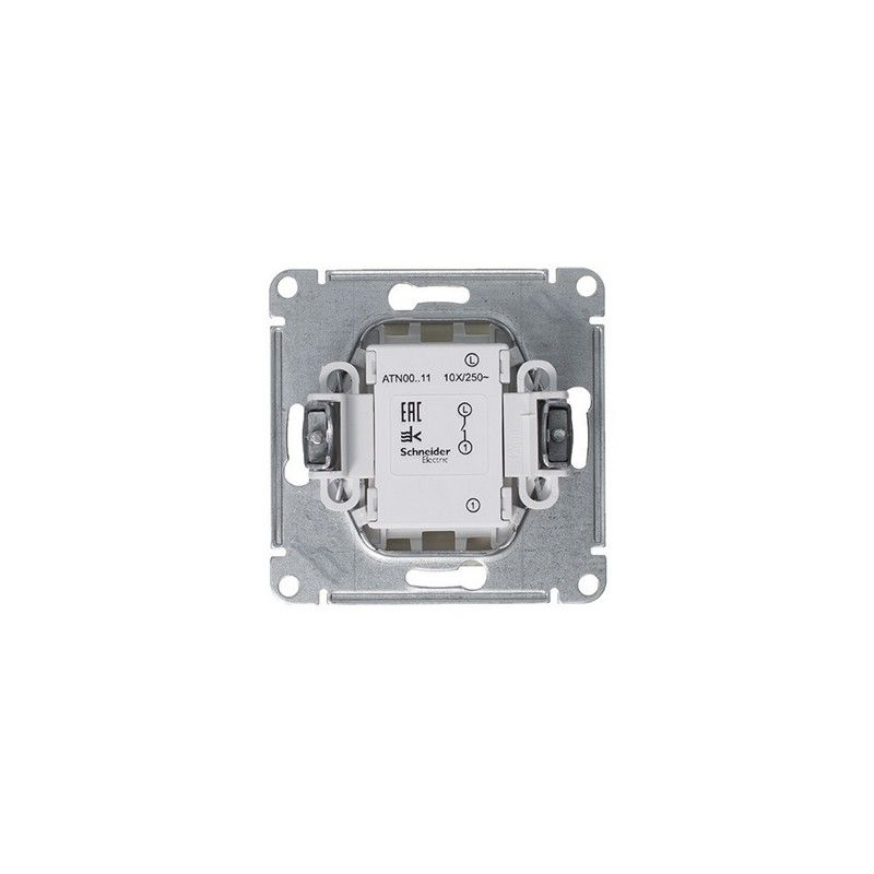 AtlasDesign Алюминий Выключатель 1-клавишный Systeme Electric AtlasDesign Алюминий ATN000311