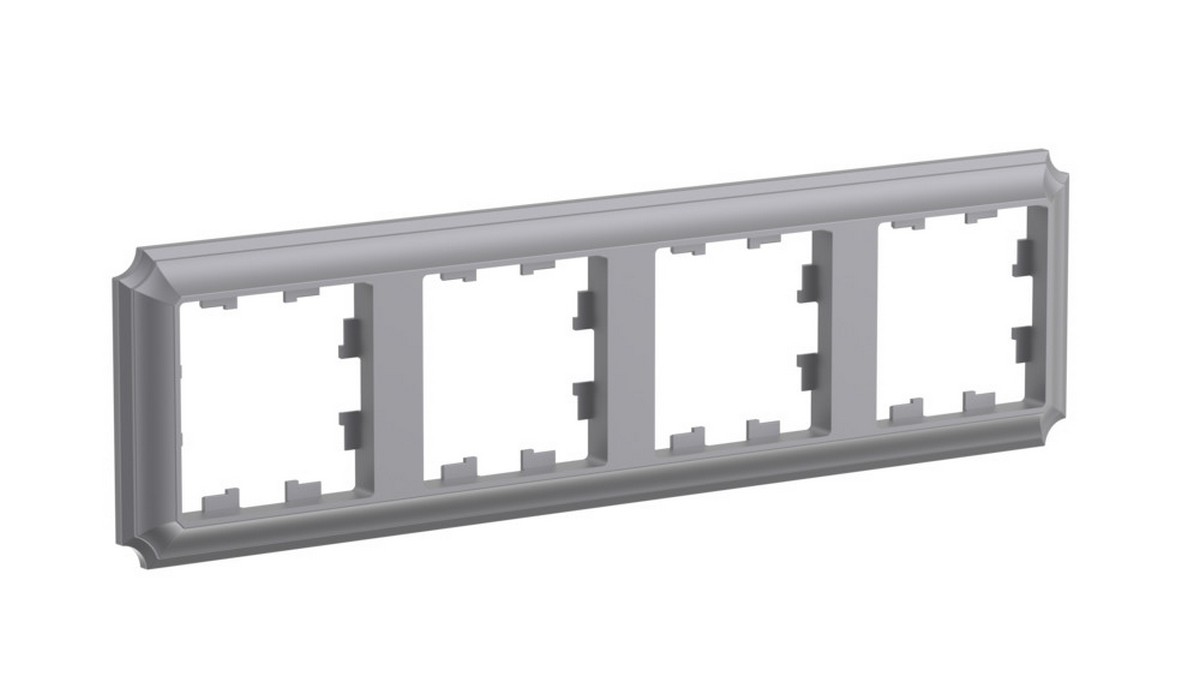 AtlasDesign Рамки Antique Рамка Systeme Electric AtlasDesign Antique Сталь 4-ая, универсальная ATN100904
