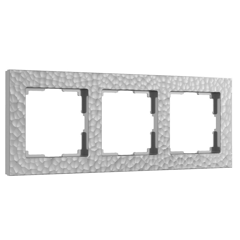 Рамки Werkel Hammer Рамка Werkel на 3 поста Hammer (серебряный) W0032406