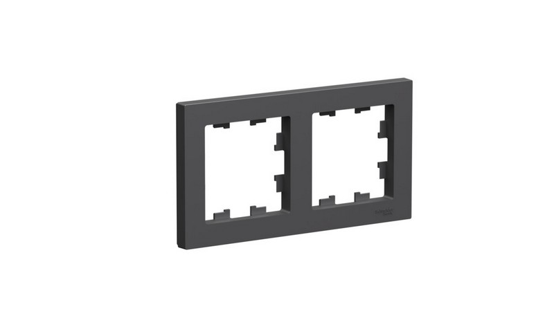AtlasDesign Базальт Рамка Systeme Electric AtlasDesign Базальт 2-ая, универсальная ATN001402