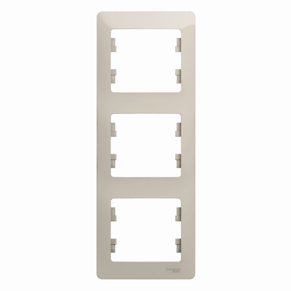 Glossa Молочный Рамка Systeme Electric Glossa Молочная 3-ая вертикальная GSL000907