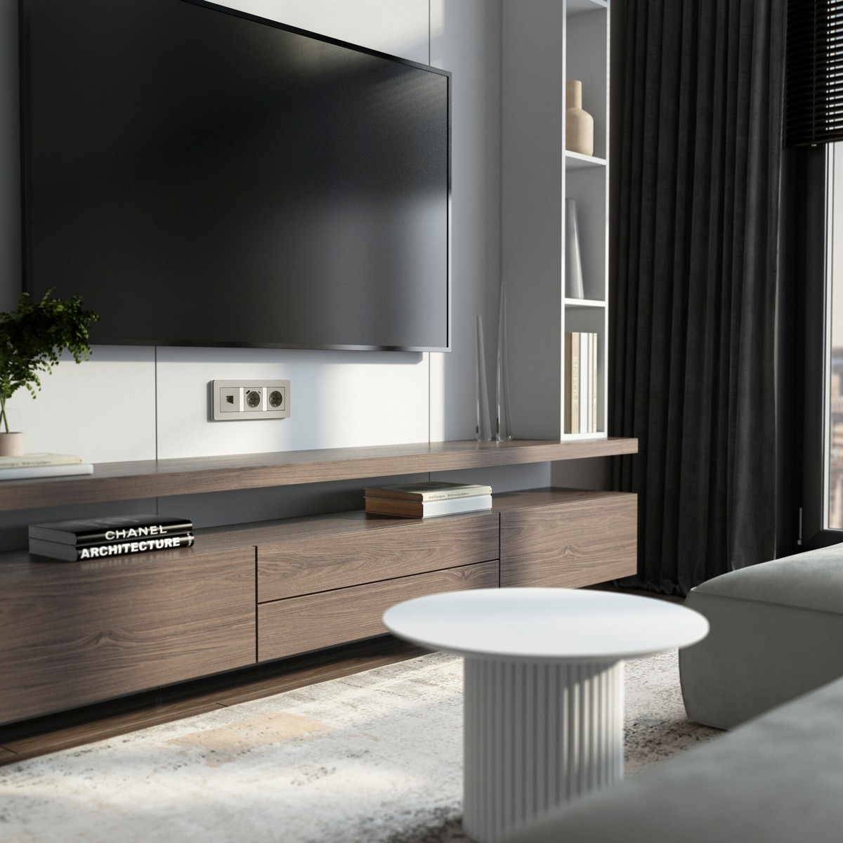 Werkel дымчатый Розетка Werkel Ethernet RJ-45 (дымчатый) W1281004